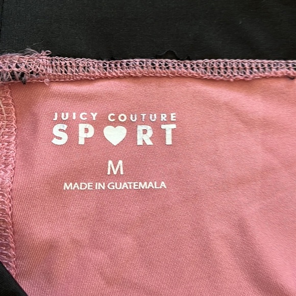 NWT Juicy Couture Active Short Pink and Black Size M - Picture 12 of 13
